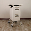 Hair Salon Cart Assembled 4 Plastic Wheels Trolley Salon Furniture