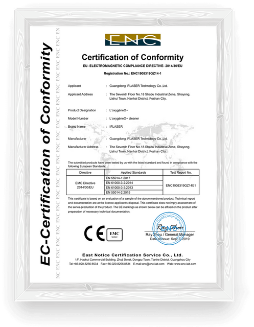 certification of conformity1