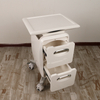 Hair Salon Cart Assembled 4 Plastic Wheels Trolley Salon Furniture